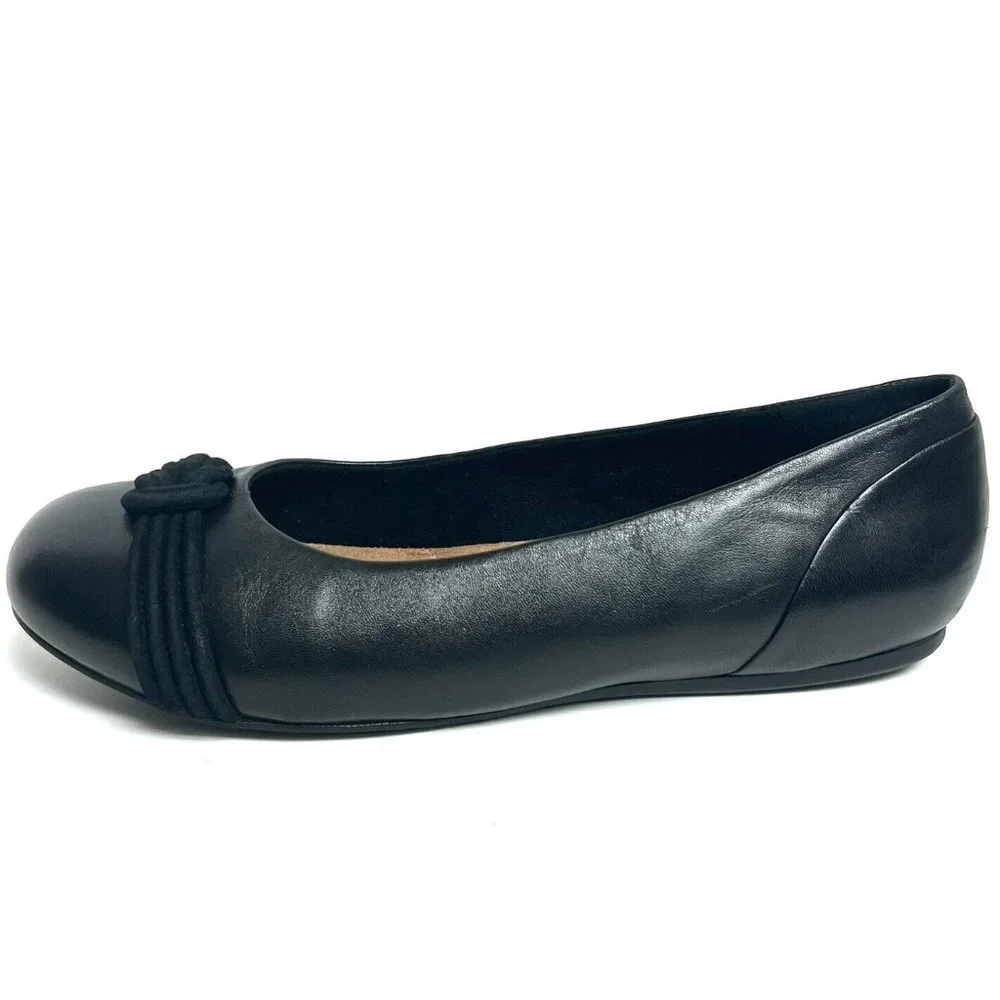 Softwalk Womens Sonoma Flat Black Size 9.5W